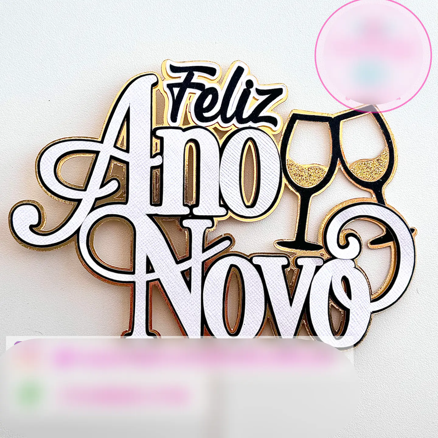 Arquivo Topo de Bolo Feliz Ano Novo 1
