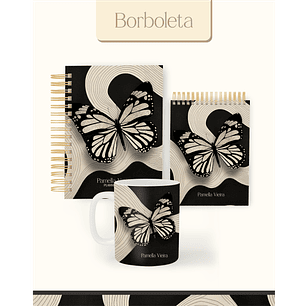 Arquivo Encadernação 2026 Borboletas Pretas - PAMELLA