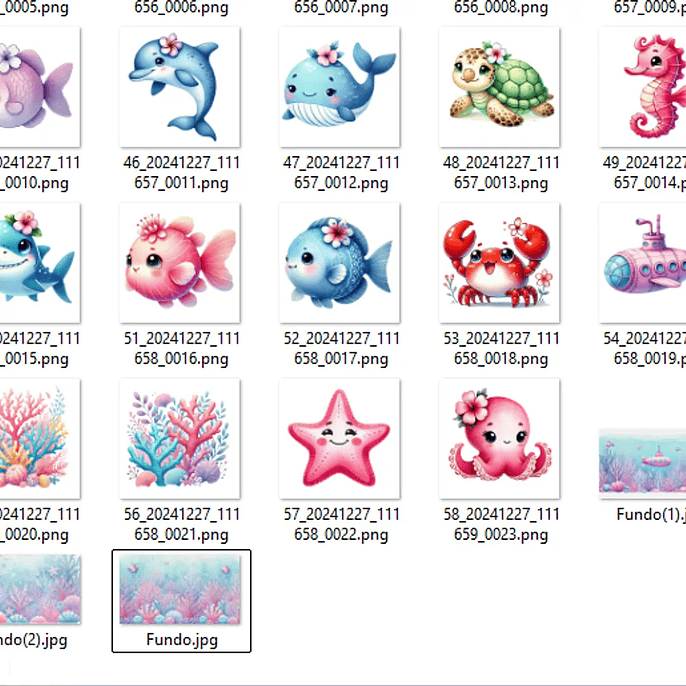 Kit Digital Aventura no Mar Rosa - MK Criativos 3