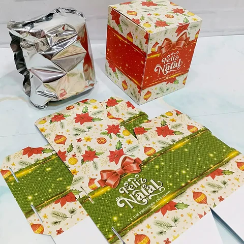 Arquivo Natal Caixa Mini Panetone - Kif