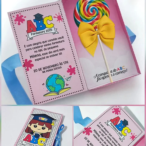 Arquivo de Corte Convite Formatura Menina - Criar BV