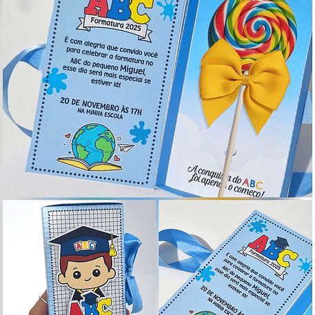 Arquivo de Corte Convite Formatura - Criar BV 1