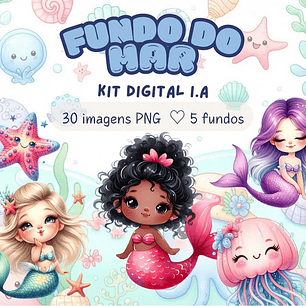 Kit Digital Fundo do Mar - MK Criativos