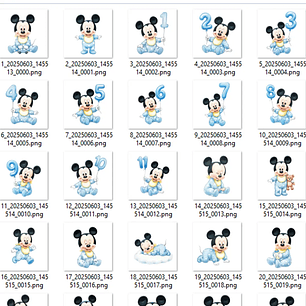 Kit Digital Mickey Baby - MK Criativos