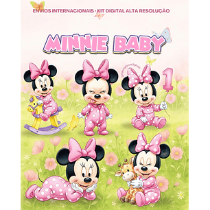 Kit Digital Minnie Baby - MK Criativos