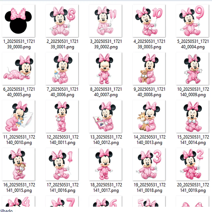 Kit Digital Minnie Baby - MK Criativos 3