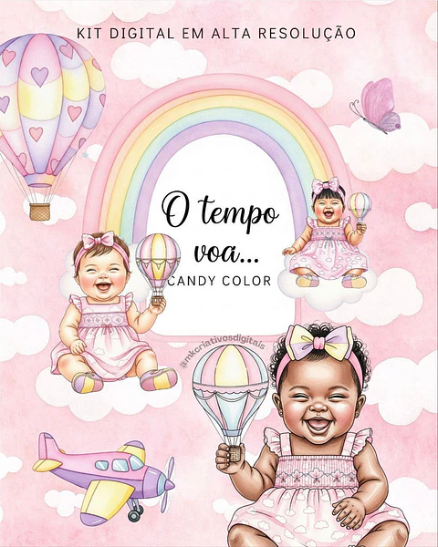 Kit Digital O Tempo Voa Feminino - MK Criativos