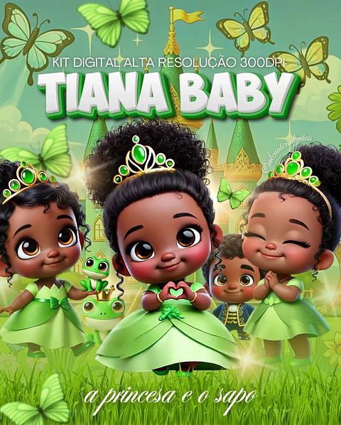 Kit Digital Tiana Baby - MK Criativos