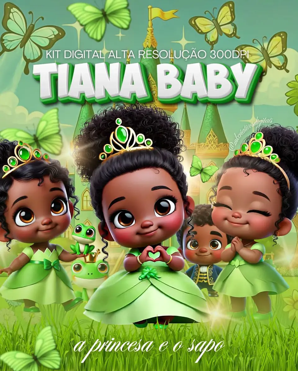 Kit Digital Tiana Baby - MK Criativos 1