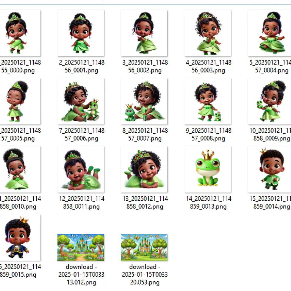 Kit Digital Tiana Baby - MK Criativos 2