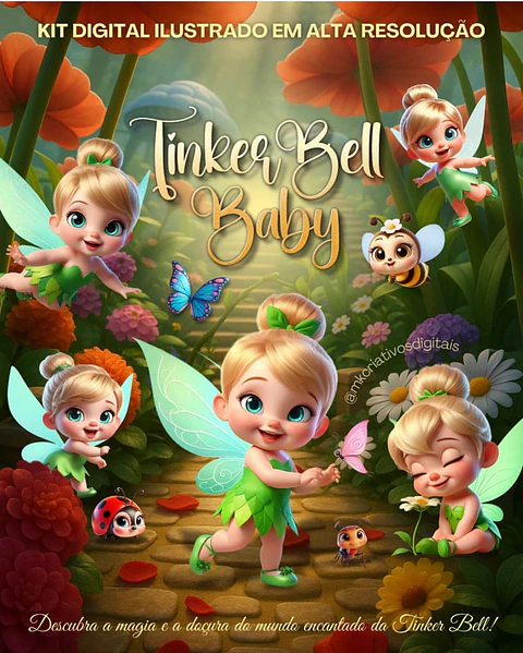Kit Digital Tinker Bell Baby - MK Criativos