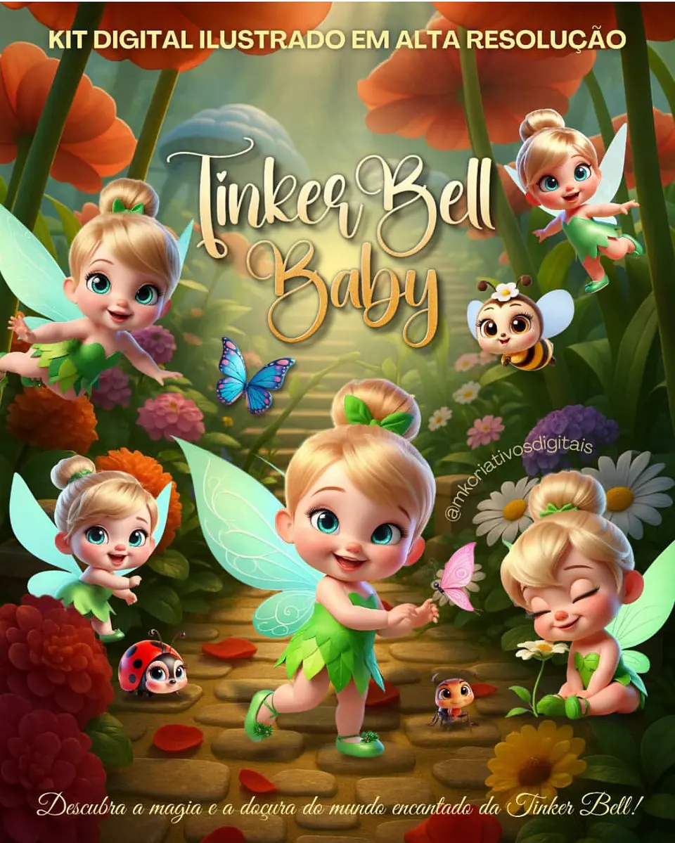 Kit Digital Tinker Bell Baby - MK Criativos 1
