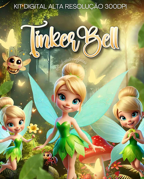 Kit Digital Tinker Bell Adulta - MK Criativos