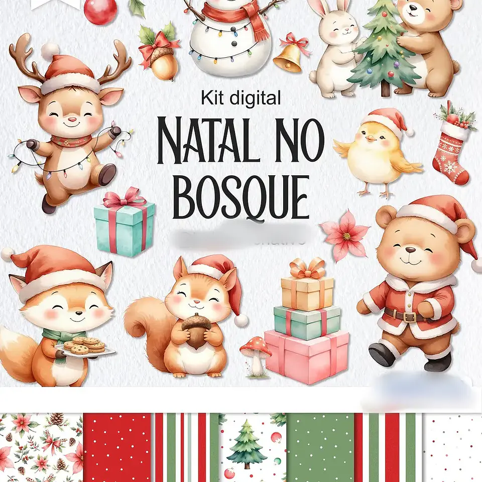 Kit Digital Natal no Bosque - Balloon 1