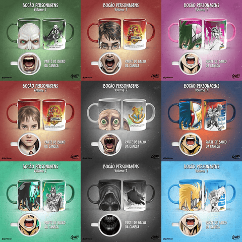 Arquivo Canecas Bocão Personagens 7 - Guati