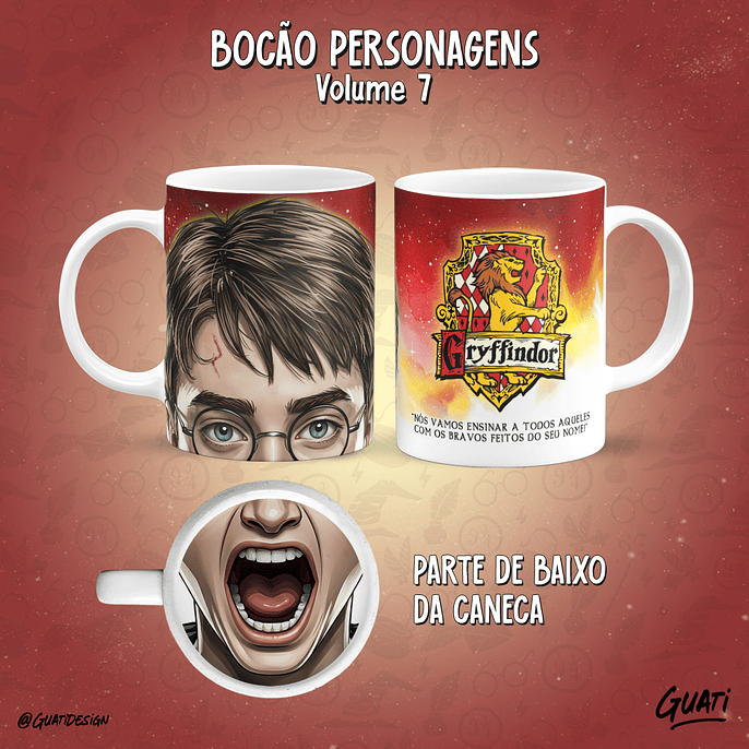 Arquivo Canecas Bocão Personagens 7 - Guati 9