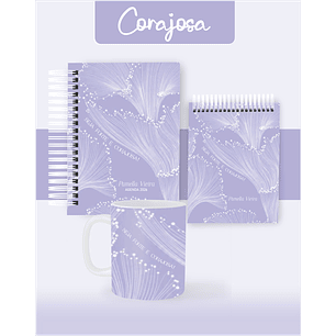 Arquivo Combo Encadernação Corajosa Lilás 2026 - Pamella