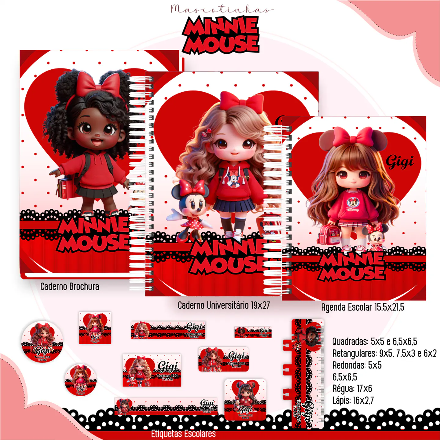 Arquivo Combo Escolar Mascotes IA 2026 - 15 Temas - Pamella 3