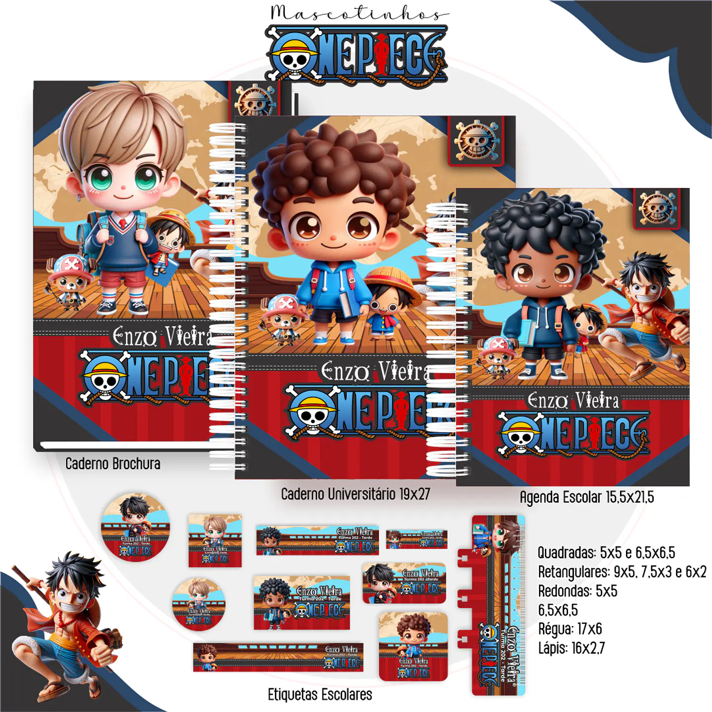 Arquivo Combo Escolar Mascotes IA 2026 - 15 Temas - Pamella 9