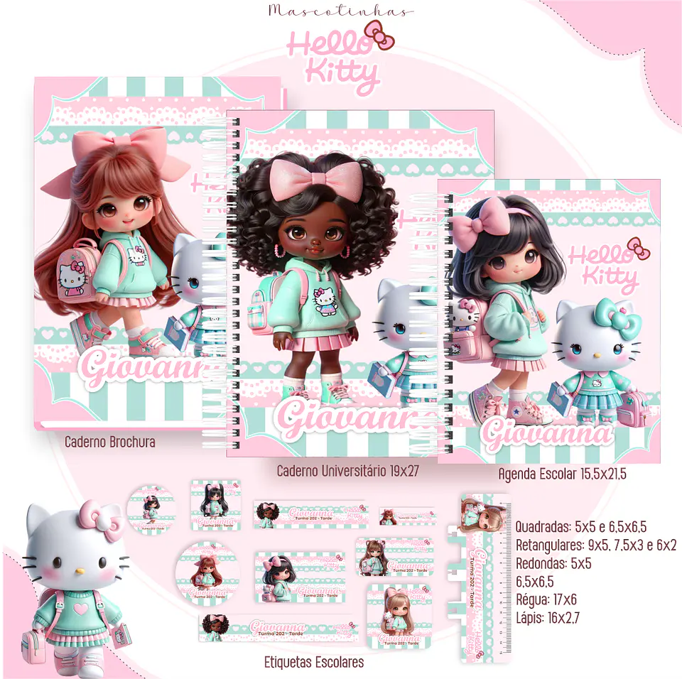 Arquivo Combo Escolar Mascotes IA 2026 - 15 Temas - Pamella 10