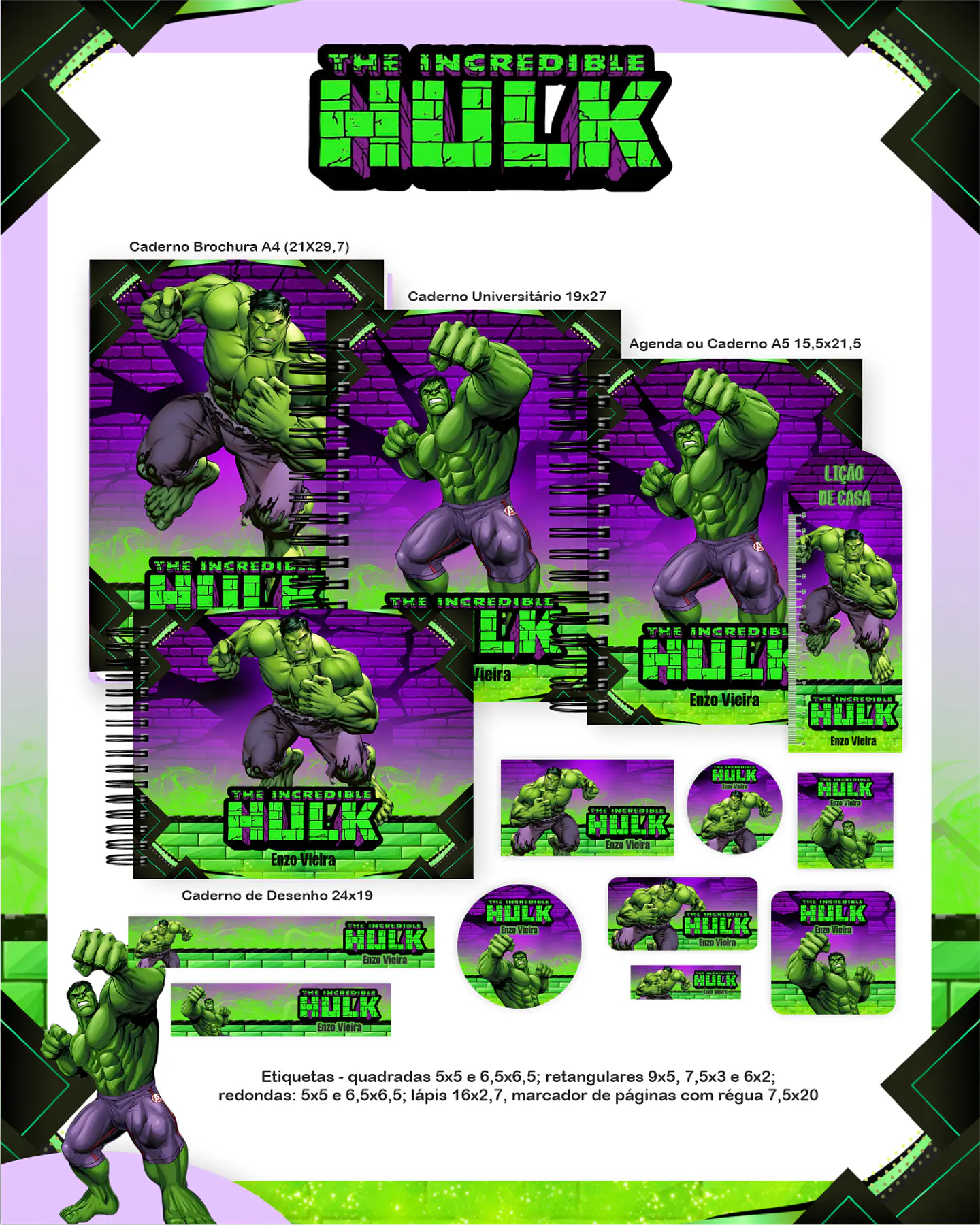 Arquivo Combo O Incrivel Hulk - Pamella 1