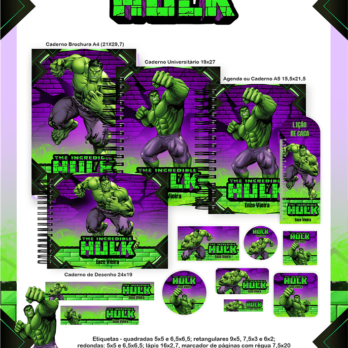 Arquivo Combo O Incrivel Hulk - Pamella 1