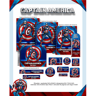 Arquivo Combo Capitão América  - Pamella