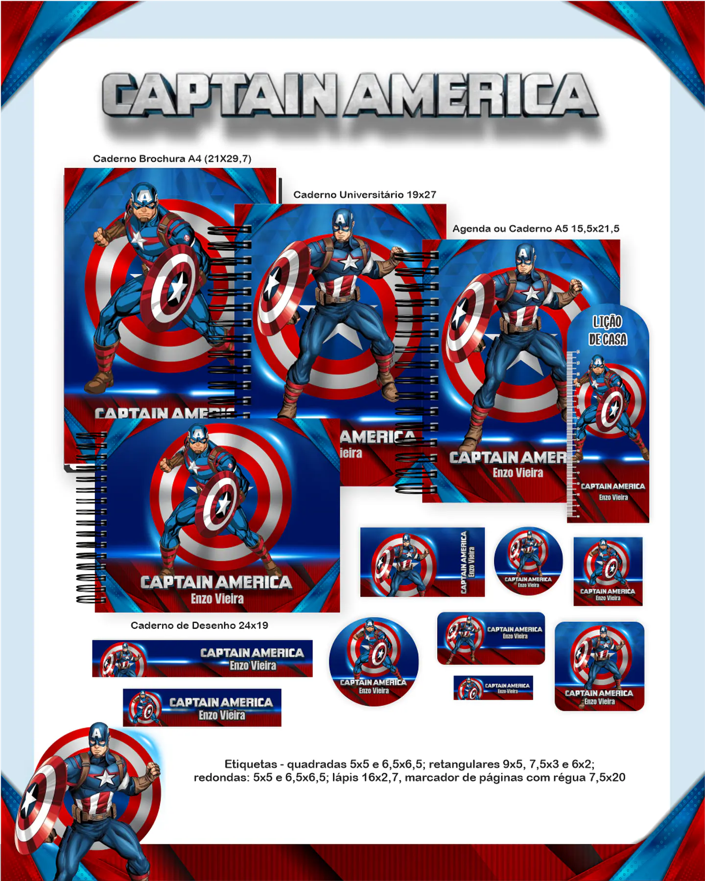 Arquivo Combo Capitão América  - Pamella 1