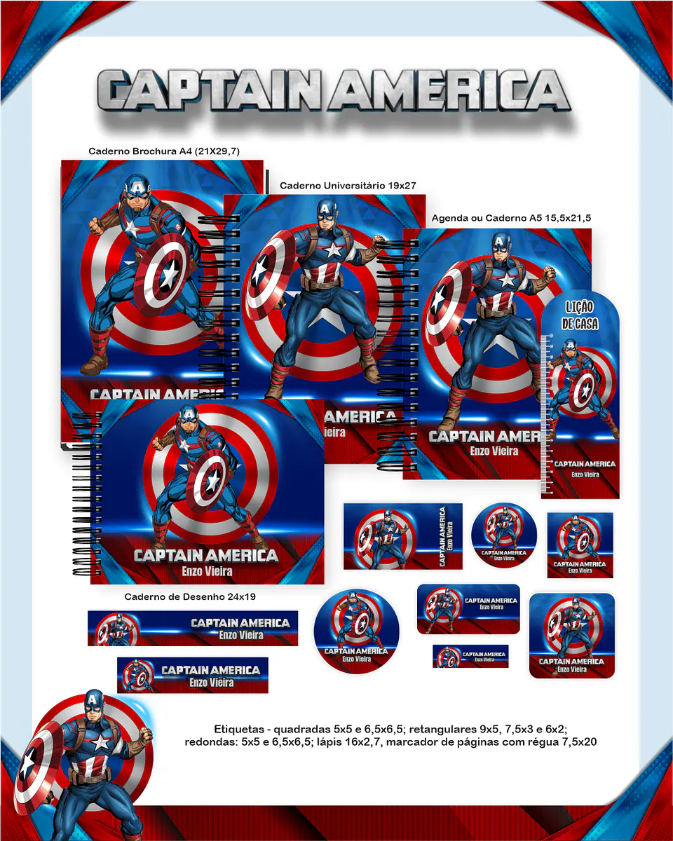 Arquivo Combo Capitão América  - Pamella 1