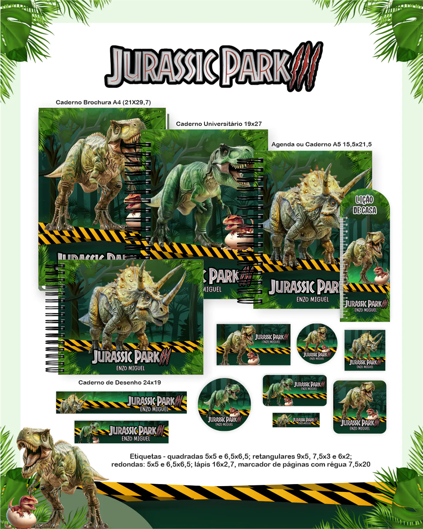 Arquivo Combo Jurassic Park - Pamella 1