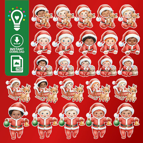 Kit Digital Bebê Noel - CRIAR BV