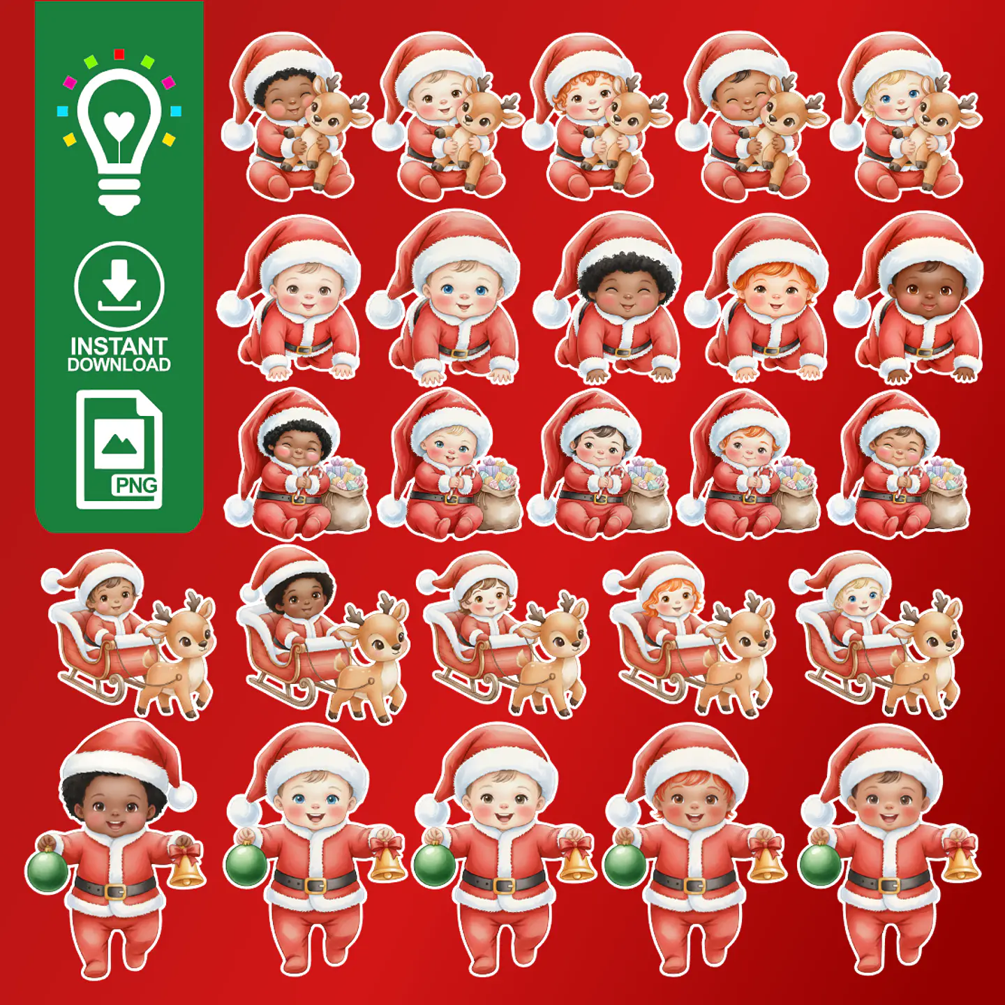 Kit Digital Bebê Noel - CRIAR BV 1