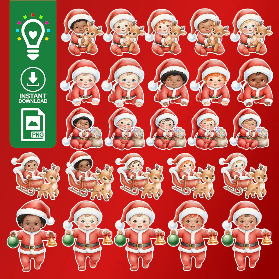Kit Digital Bebê Noel - CRIAR BV 1