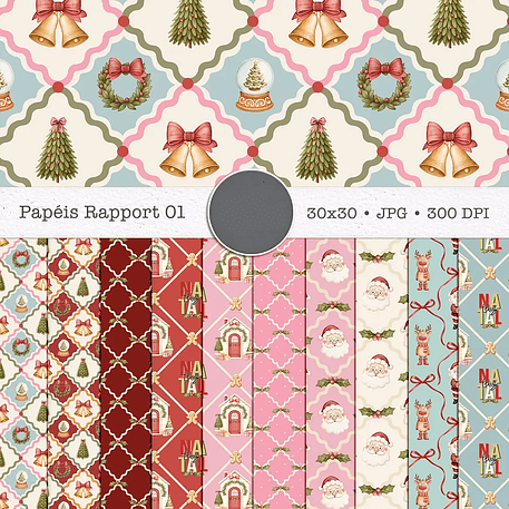 Kit Digital Natal de Luz Combo Papéis 01 - TITA 5