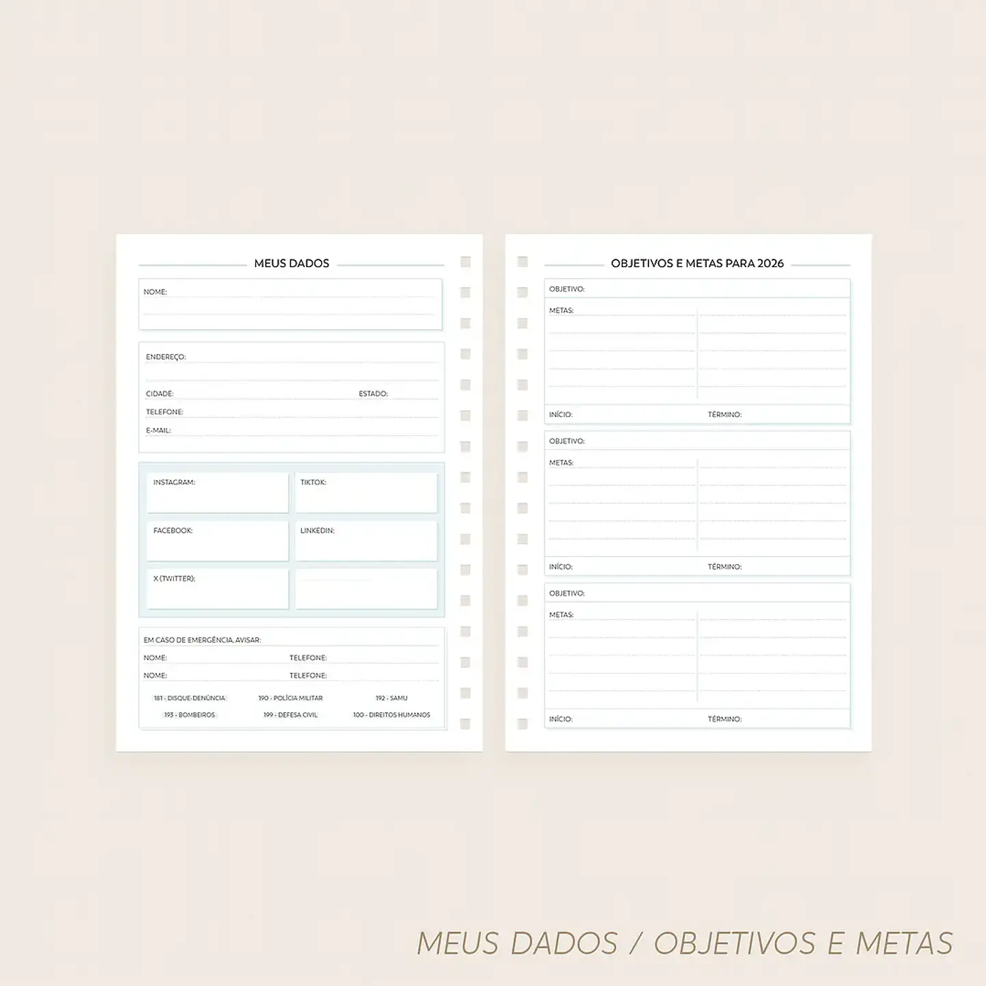 Arquivo Combo Agenda Católica 2026 Datada A5 e Mini - Nilmara 2
