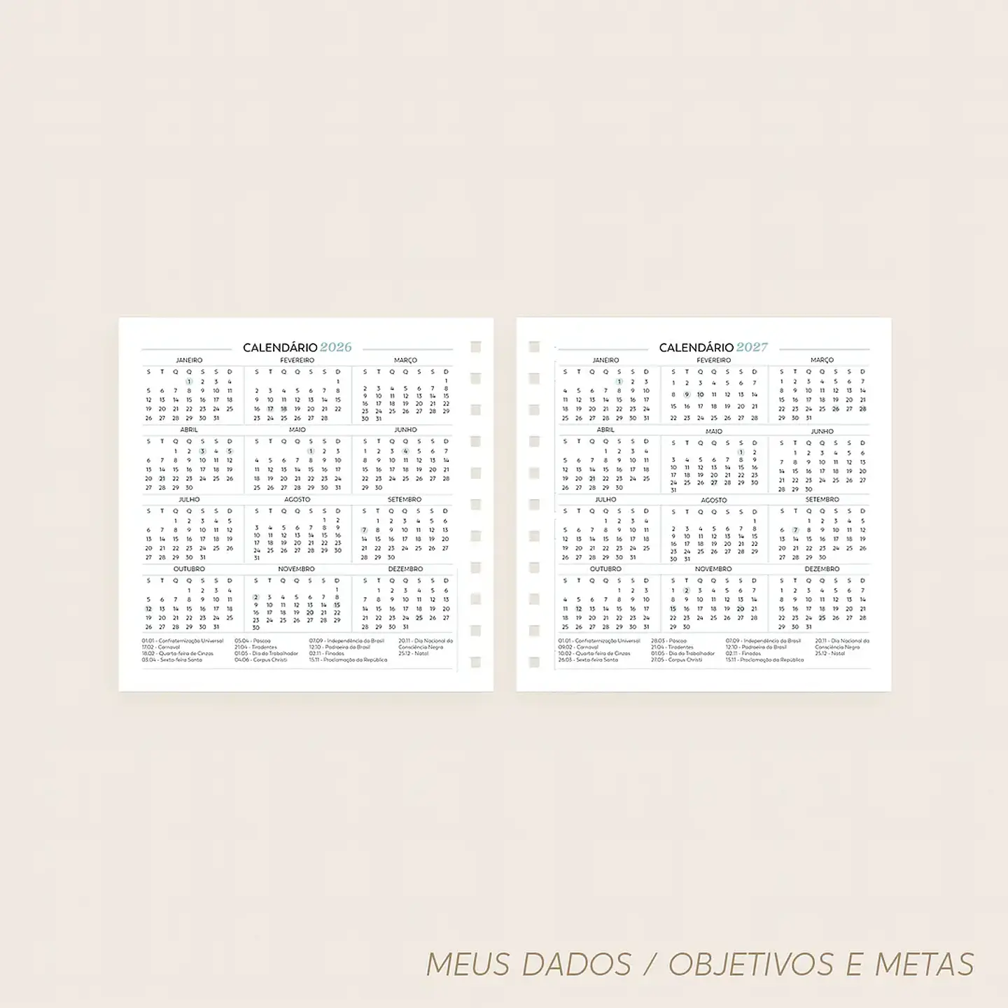 Arquivo Combo Agenda Católica 2026 Datada A5 e Mini - Nilmara 3