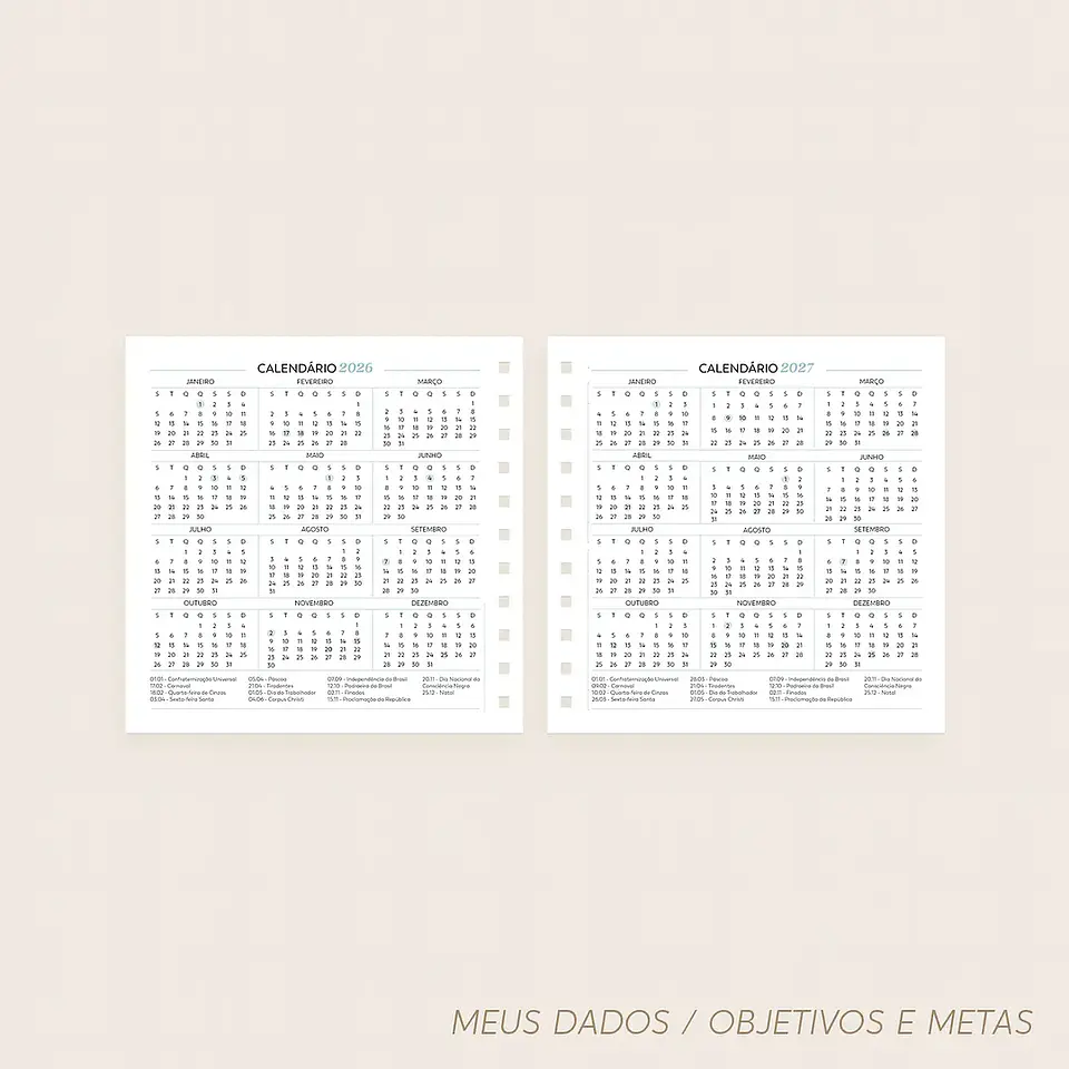 Arquivo Combo Agenda Católica 2026 Datada A5 e Mini - Nilmara 3