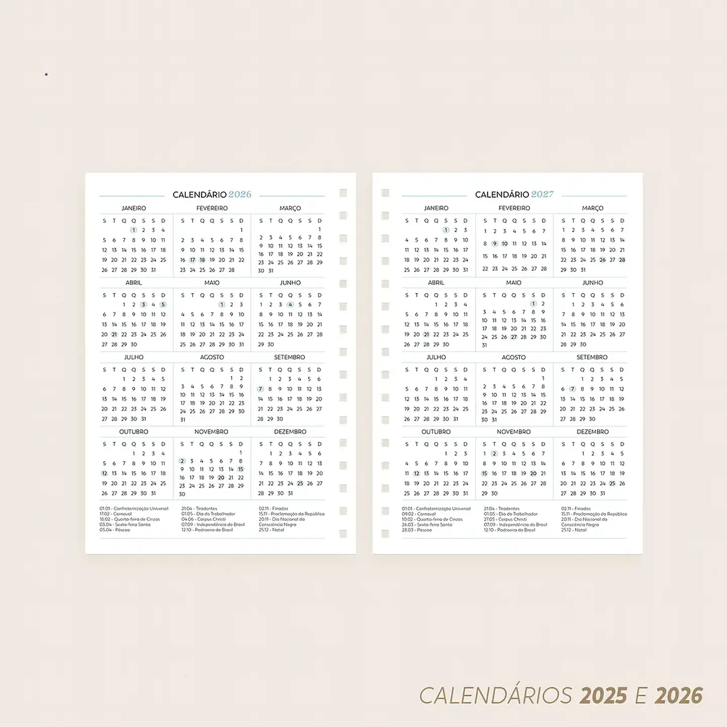 Arquivo Combo Agenda Católica 2026 Datada A5 e Mini - Nilmara 6