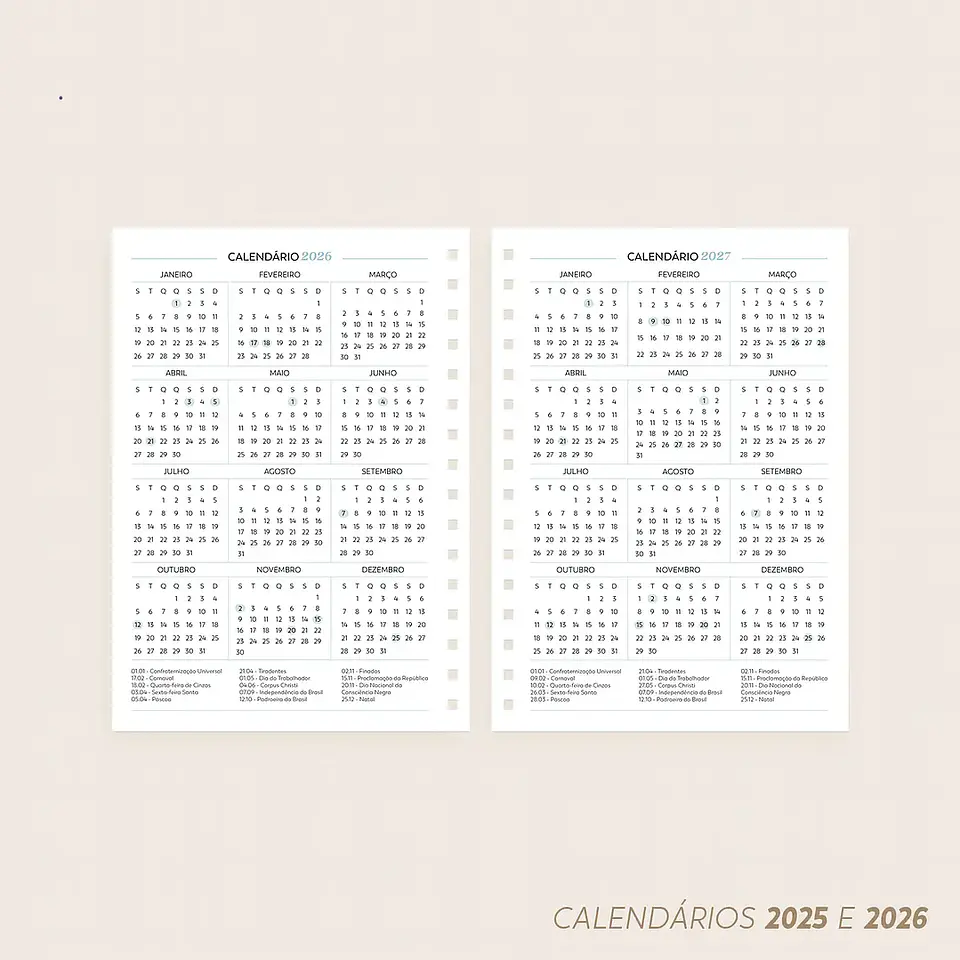 Arquivo Combo Agenda Católica 2026 Datada A5 e Mini - Nilmara 6