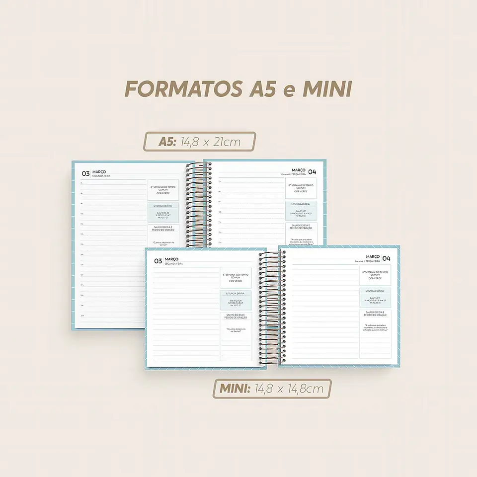 Arquivo Combo Agenda Católica 2026 Datada A5 e Mini - Nilmara 10