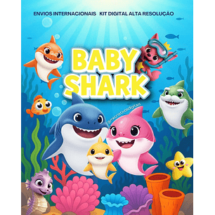 Kit Digital Baby Shark - MK Criativos
