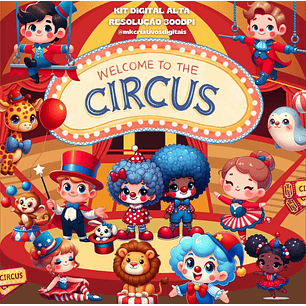 Kit Digital Circus - MK Criativos