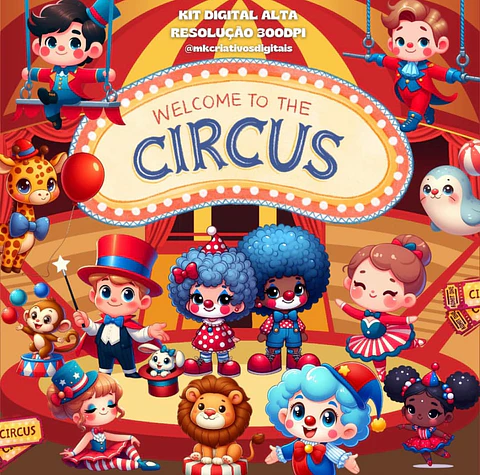 Kit Digital Circus - MK Criativos