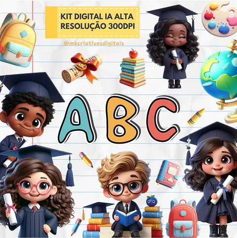 Kit Digital ABC - MK Criativos