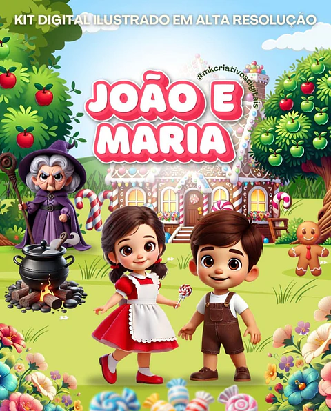 Kit Digital João e Maria - MK Criativos