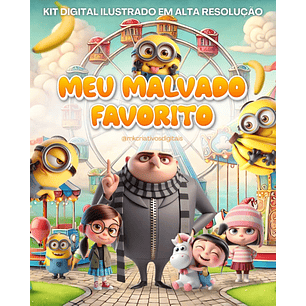 Kit Digital Meu Malvado Favorito - MK Criativos