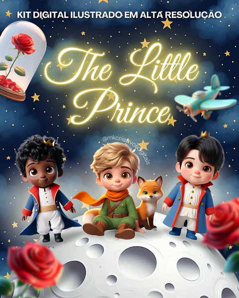 Kit Digital O Pequeno Príncipe com Mascotes - MK