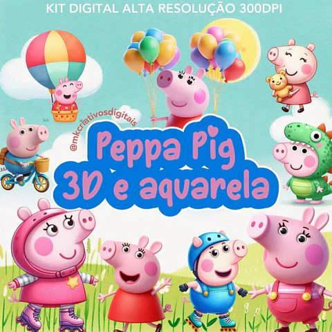 Kit Digital Peppa Pig - MK