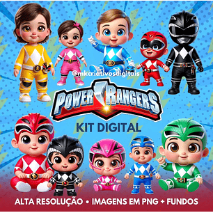 Kit Digital Power Rangers Baby - MK