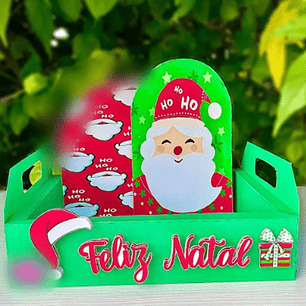 Arquivo Natal Caixa Cenário Papai Noel - Mary Criações